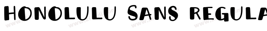 Honolulu Sans Regula字体转换